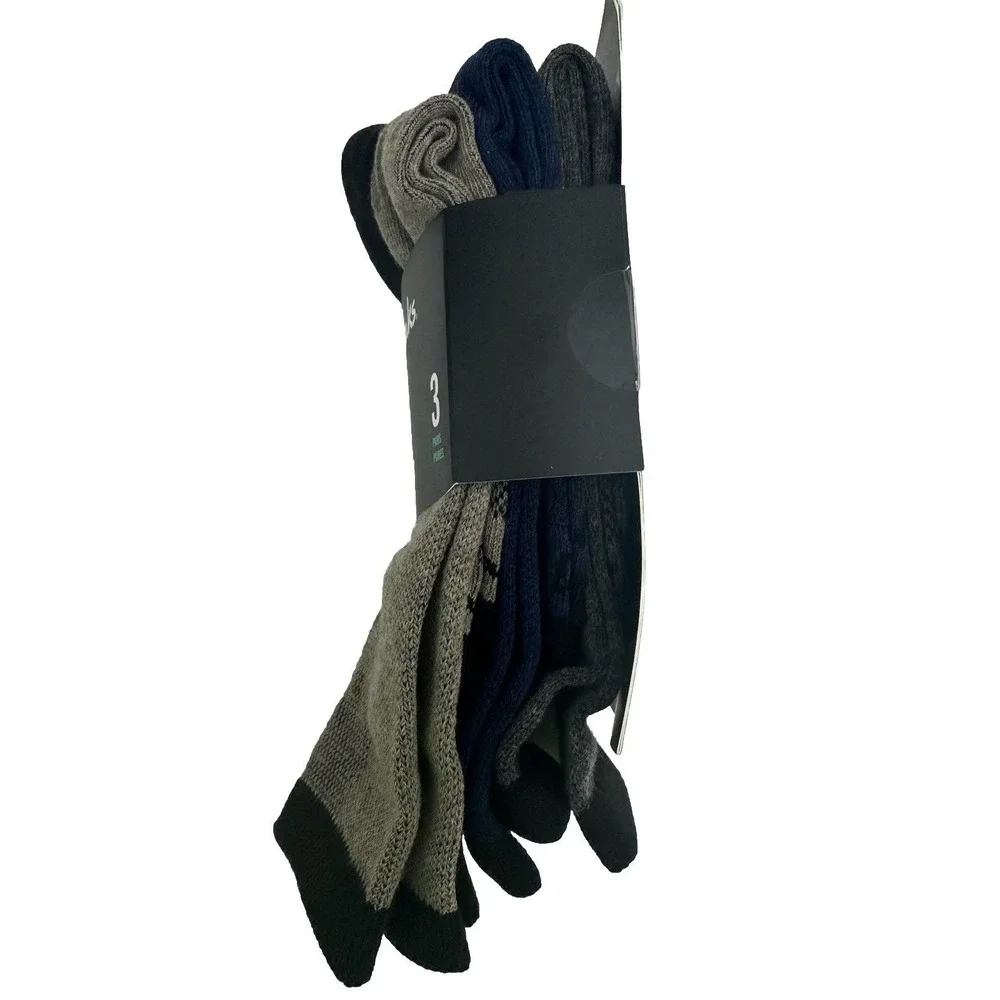 Clarks Men's Half Cushion Air‎ Channel Arch Support Socks 3 Pack, Crew Size L
